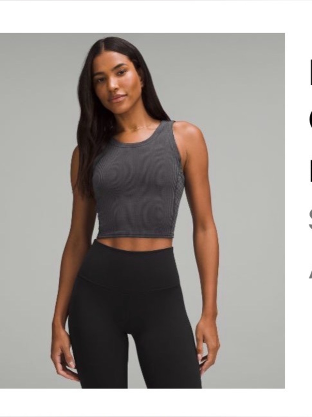 Lululemon Ribbed Softstreme - Black Sz o